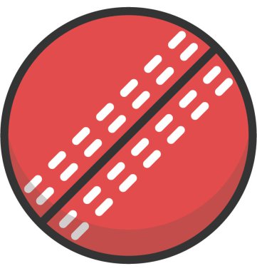 Kriket top vektör simgesi