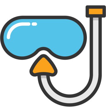 Şnorkel vektör simgesi