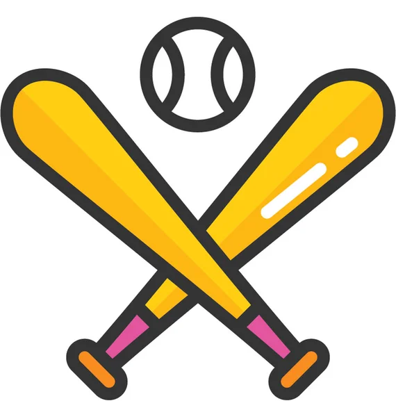 Beyzbol vektör simgesi — Stok Vektör