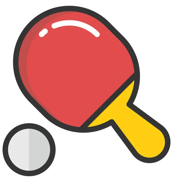 Table Tennis Vector Icon — Stock Vector