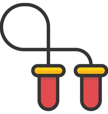 Atlama ipi vektör simgesi