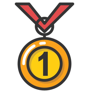 Madalya vektör simgesi