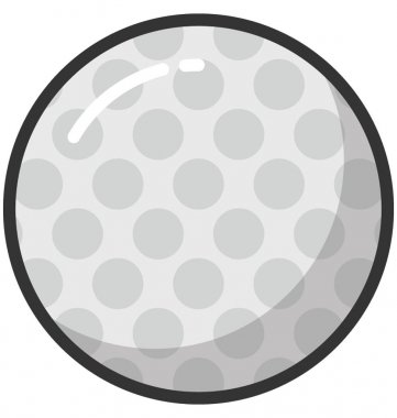 golf topu vektör simgesi