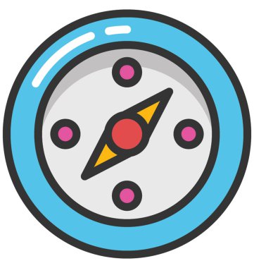 Pusula vektör simgesi