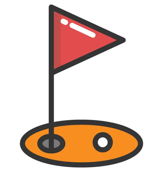 Golfbanan vektor icon — Stock vektor