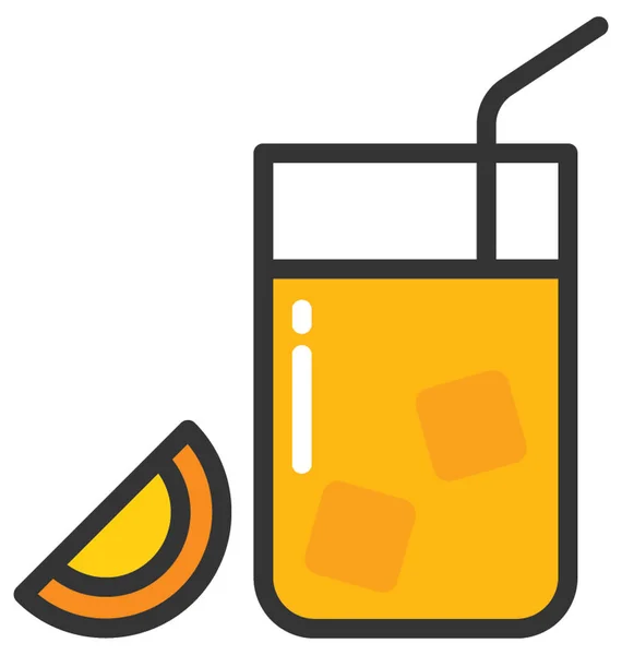 Icône vecteur de jus d'orange — Image vectorielle