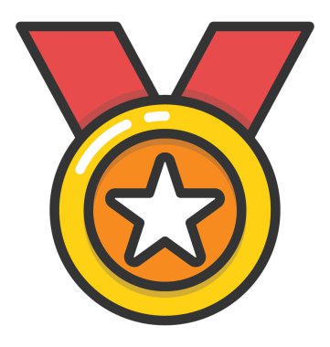 Madalya vektör simgesi