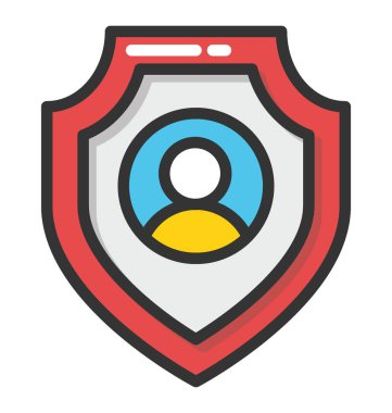 İş sigorta vektör simgesi