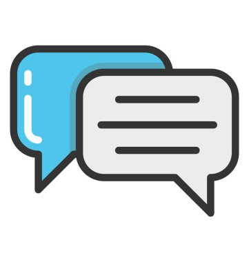 Sohbet kabarcıklar vektör simgesi