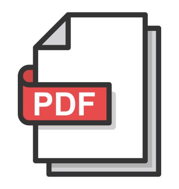 PDF dosya vektör simgesi
