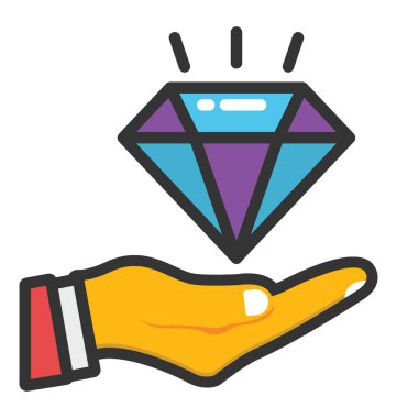 Elmas vektör simgesi