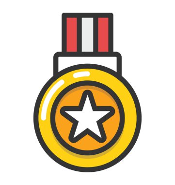 Madalya vektör simgesi