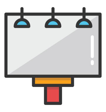 Billboard vektör simgesi