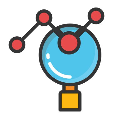 Grafik arama vektör simgesi