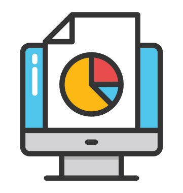 Web Analytics vektör simgesi