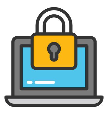 Web sitesi güvenlik vektör simge