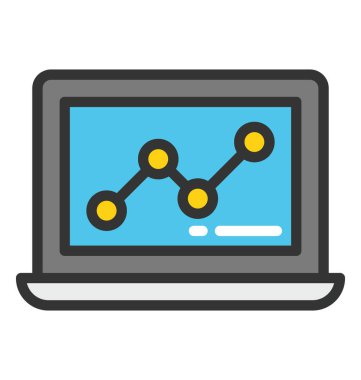 Web Analytics vektör simgesi