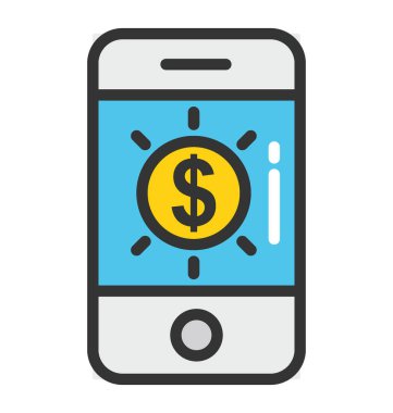 mobil pazarlama vektör simgesi