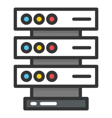 Sunucu vektör simgesi