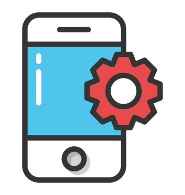 App geliştirme vektör simgesi