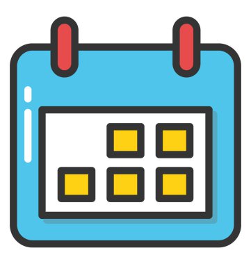 Takvim vektörü simgesi