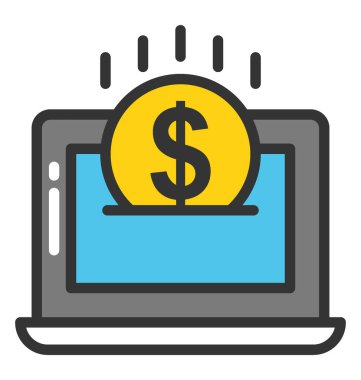 Ebanking vektör simgesi