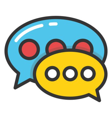 Gevezelik vektör simgesi