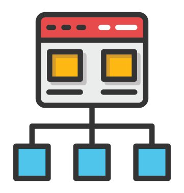 Site Haritası vektör simgesi