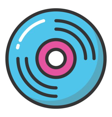 Kompakt Disk vektör simgesi