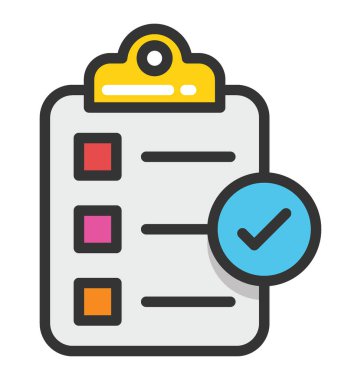 Denetim listesi vektör simgesi