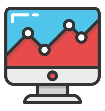 Web Analytics vektör simgesi
