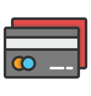 Kredi kartı vektör simgesi