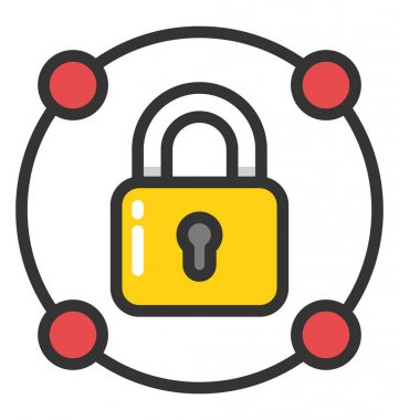 Ağ koruma vektör simgesi