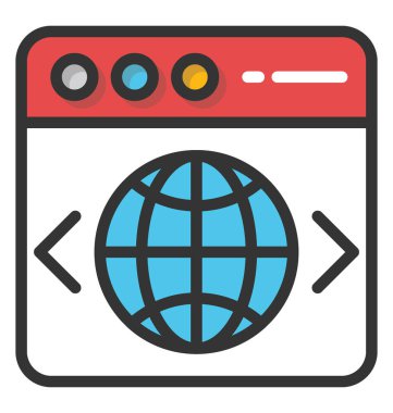 Web geliştirme vektör simgesi