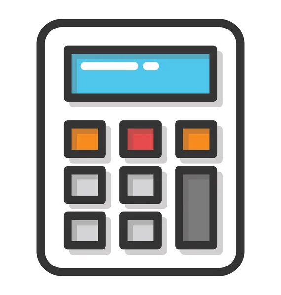 Ícone de vetor calculadora —  Vetores de Stock