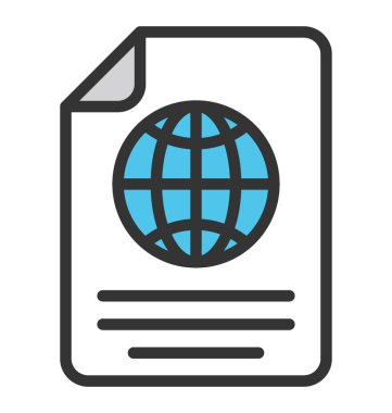 HTML Web sayfası vektör simgesi