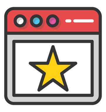 Web sitesi sıralaması vektör simge