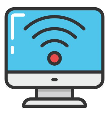 Wi-Fi Internet vektör simgesi