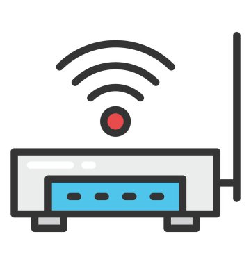 Internet Modem vektör simgesi