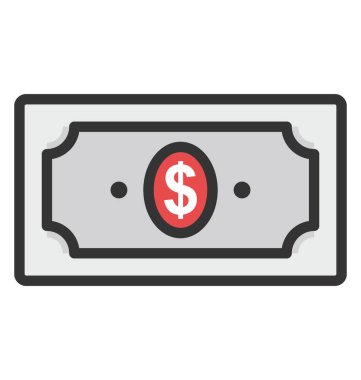 Doları vektör simgesi