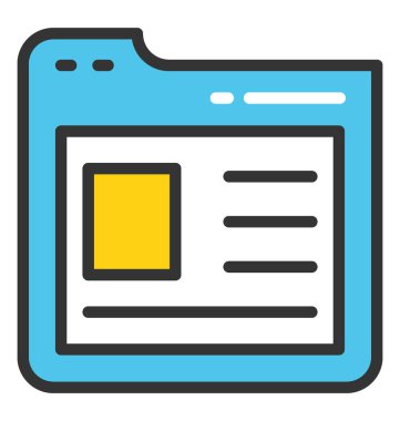 Web sitesi vektör simge