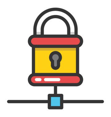 Ağ koruma vektör simgesi