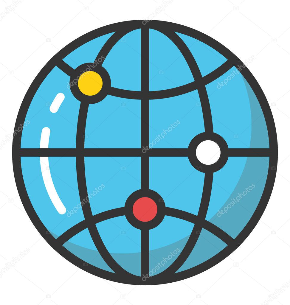 Internet Network Vector Icon
