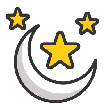 Gece vektör simgesi