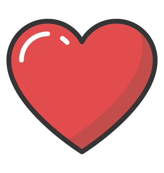 Icono del Vector del Corazón — Vector de stock