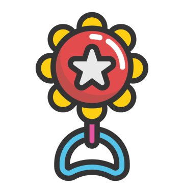 Çıngırak vektör simgesi