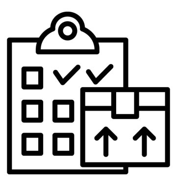 Olay lojistik vektör simgesi