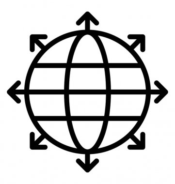 Dünya çapında vektör simgesi