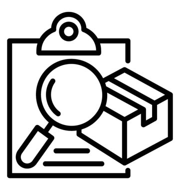 Arama parsel vektör simgesi