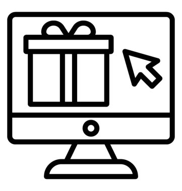 Online lojistik vektör simgesi